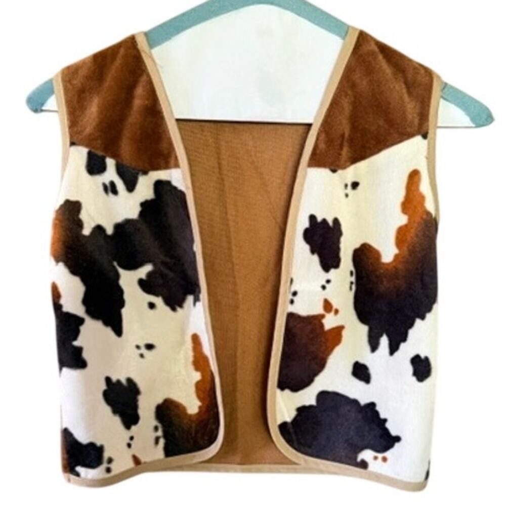 Making Believe Cow Print Western Vest Kids Dress Up Costume Vest
